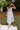 Genevieve Light Blue Corset Midi Dress - full body front 