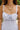 Genevieve Light Blue Corset Midi Dress - close up neckline view