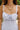 Genevieve Light Blue Corset Midi Dress - close up neckline view