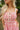 Daria Pink Floral Midi Dress - close up front view