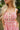 Daria Pink Floral Midi Dress - close up front view