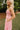 Daria Pink Floral Midi Dress - close side view