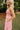 Daria Pink Floral Midi Dress - close side view