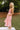 Daria Pink Floral Midi Dress - full body side  view