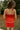 Ansley Red Braided Trim Tank Top - back view
