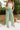 Kimmy Green & Off White Striped Pants - lower body front view