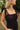Leslie Black Plaid Tie Strap Midi Dress - upper body front view
