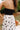Marlene Black & Cream Polka Dot Midi Dress - close up back view