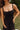 Genevieve Black Corset Midi Dress - upper body front view