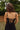 Genevieve Black Corset Midi Dress - upper body back view