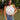 Madeline White Eyelet Ruffle Tank Top - front view