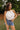 Madeline White Eyelet Ruffle Tank Top - front view