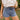 JBD Alana Medium Wash Denim Shorts - close front view