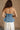 Allie Denim Peplum Strapless Top- back view