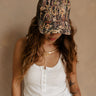 Salty Gold & Camo Adjustable Trucker Hat - front view