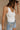 Julia White Waffle Knit Henley Tank- close up frontal side view