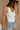 Julia White Waffle Knit Henley Tank- close up frontal side view