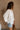 Hazel White Linen Button-Up Long Sleeve Top- full side view