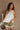 Willa Cream Linen Frayed Tank - front view