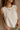 Willa Cream Linen Frayed Tank - close front view