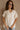 Arya Cream Stitch Seashell Short Sleeve Top- front view