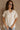 Arya Cream Stitch Seashell Short Sleeve Top- front view