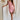 Full body view of female model wearing the Eliza Pink Square Neckline Mini Dress which features Lightweight Pink Fabric, Pink Lining, Mini Length, Square Neckline, Sleeveless and Monochrome Back Zipper with Hook Closure