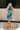 Nila Blue Multi Halter Mini Dress - full body front view