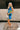 Nila Blue Multi Halter Mini Dress - full body frontal view