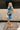 Nila Blue Multi Halter Mini Dress - full body frontal view
