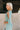 Amara Sage Green Tie Shoulder Maxi Dress - close up side view