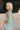 Amara Sage Green Tie Shoulder Maxi Dress - close up side view