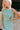 Amara Sage Green Tie Shoulder Maxi Dress - close upper front view