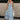 Everly Cream & Blue Floral Strapless Maxi Dress - full body front view