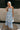 Everly Cream & Blue Floral Strapless Maxi Dress - full body front 