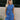 Jillian Cobalt Blue Split Hem Vest - front view