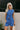 Jillian Cobalt Blue Split Hem Vest - front view