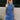 Jillian Cobalt Blue Split Hem Vest - front view