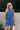 Jillian Cobalt Blue Split Hem Vest - front view