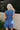 Jillian Cobalt Blue Split Hem Vest - back view