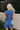 Jillian Cobalt Blue Split Hem Vest - back view