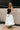 Francesca Black & White Strapless Midi Dress - full body frontal side view