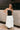 Francesca Black & White Strapless Midi Dress - full front view