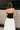 Francesca Black & White Strapless Midi Dress - upper back view