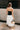 Francesca Black & White Strapless Midi Dress - full body back view