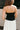 Francesca Black & White Strapless Midi Dress - upper body back view