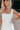 Simone White Linen Mini Dress - close upper front view