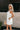 Simone White Linen Mini Dress - side view