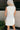 Simone White Linen Mini Dress - back view