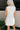 Simone White Linen Mini Dress - back view